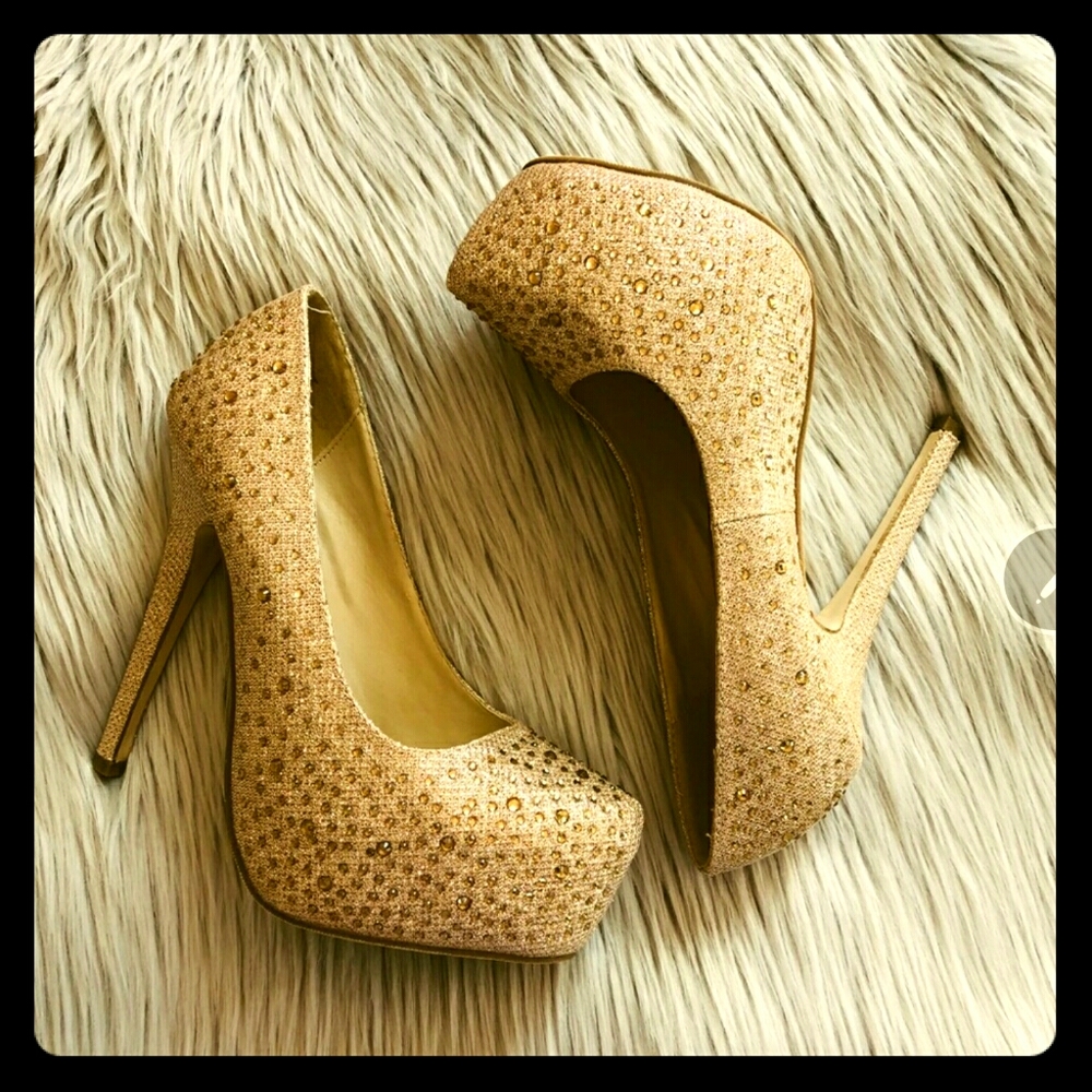 Bonnibel rose gold heels